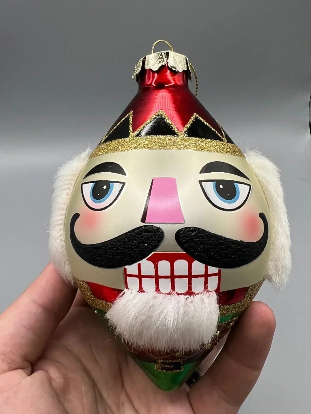 Kurt Adler Pier 1 Nutcracker Blown Glass 5.25